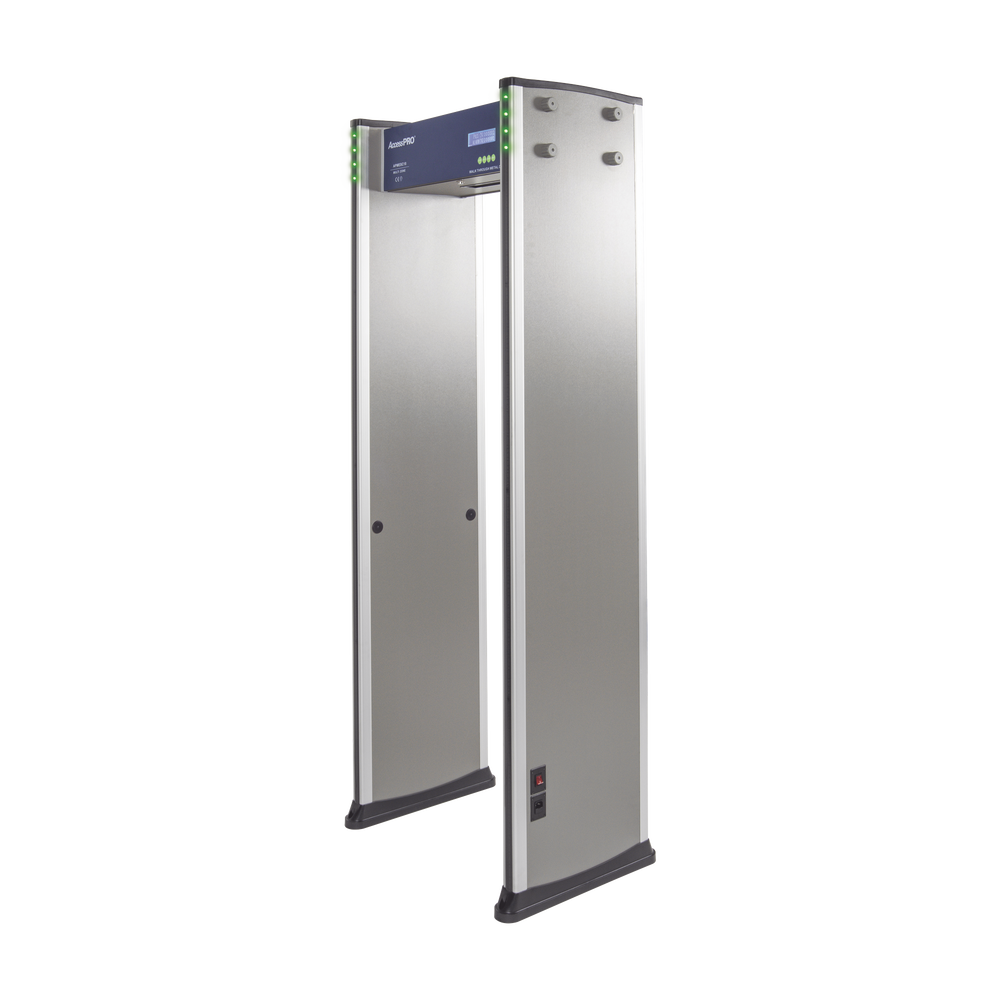 Detector de Metales de 18 zonas/ Uso en Interior/Programación con Control Remoto / Contador de Personas