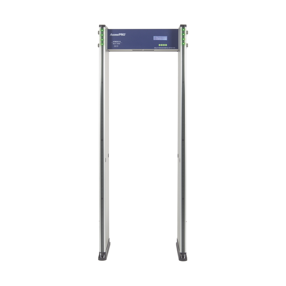 Detector de Metales de 18 zonas/ Uso en Interior/Programación con Control Remoto / Contador de Personas