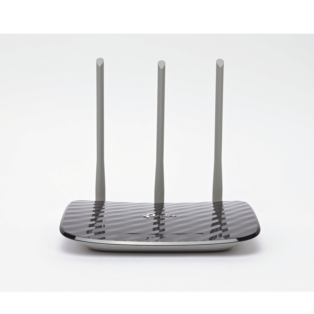 AC Dual Band Wireless Router, 2.4 GHz and 5 GHz Up to 733 Mbps, 3 external omnidirectional antennas, 4 10/100 Mbps LAN ports, 1 10/100 Mbps WAN port