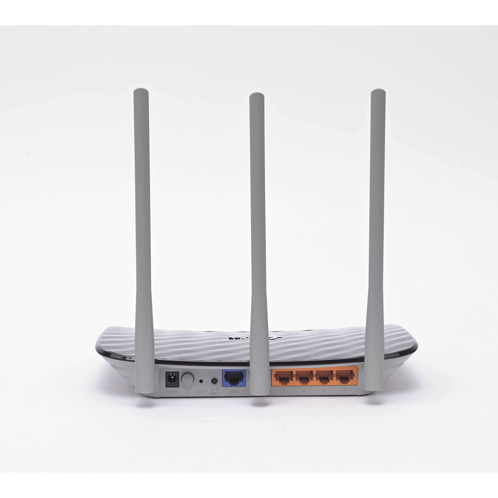 AC Dual Band Wireless Router, 2.4 GHz and 5 GHz Up to 733 Mbps, 3 external omnidirectional antennas, 4 10/100 Mbps LAN ports, 1 10/100 Mbps WAN port