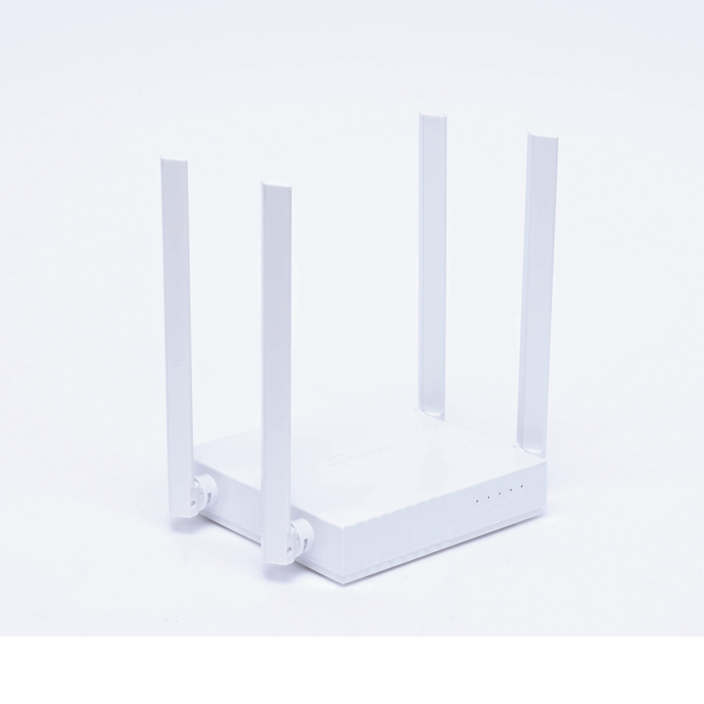 AC Dual Band Wireless Router, 2.4 GHz and 5 GHz Up to 733 Mbps, 4 external omnidirectional antennas, 4 10/100 Mbps LAN ports, 1 10/100 Mbps WAN port