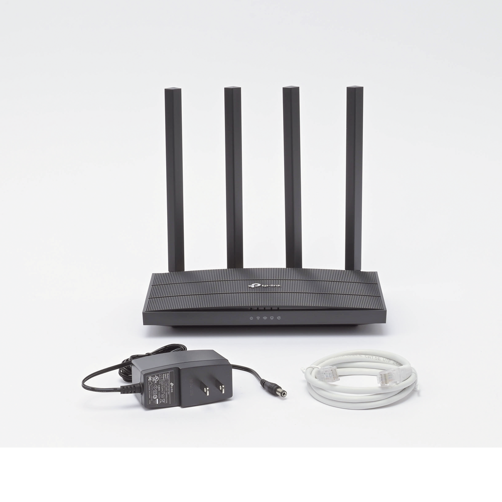 AC Wave 2 1900 Dual Band Wireless Router 1 10/100/1000 Mbps WAN port and 4 10/100/1000 Mbps LAN ports, 3X3 MIMO, Beamforming