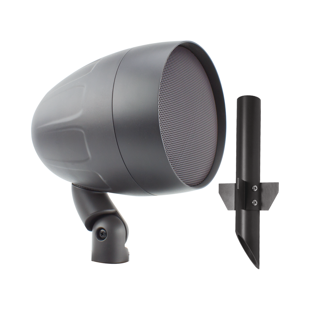 Acoustiscape 6.5in Landscape exterior, altavoz de 2 vías, 2.5-50 Watts, 8 ohms|70V|100V Switchable, incluye estaca