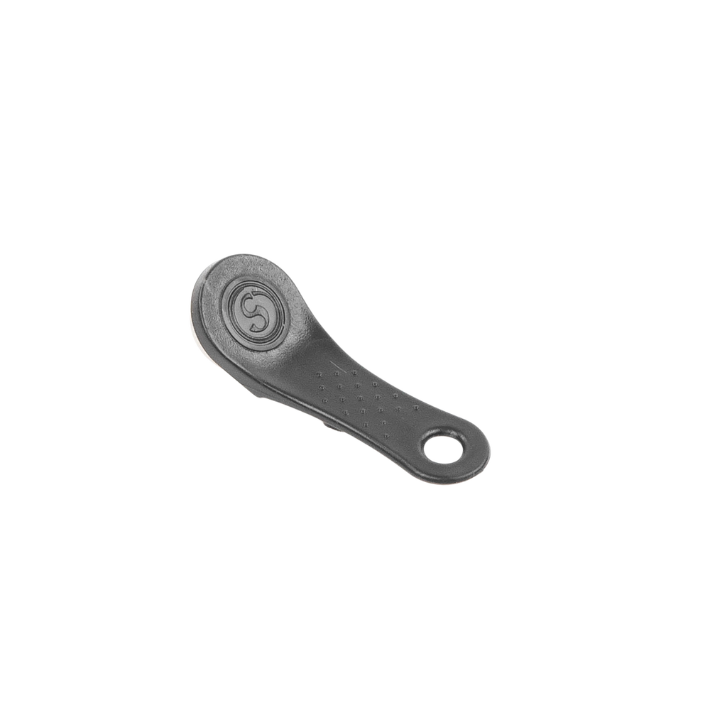 Black contact card for guard, use on keychain