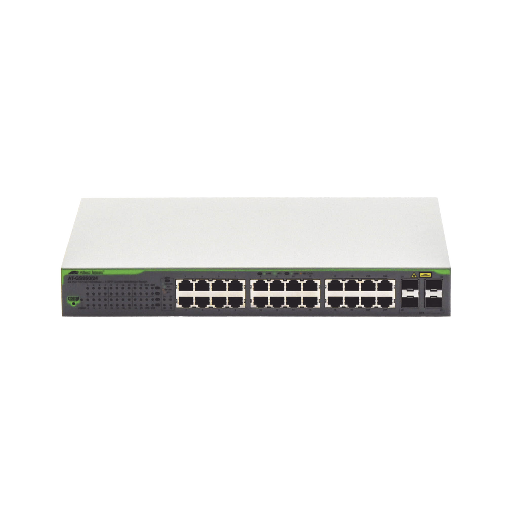 WebSmart Gigabit Switch with 24 ports 10/100/1000 Mbps (4 x Combo) + 4 gigabit SFP ports (Combo)