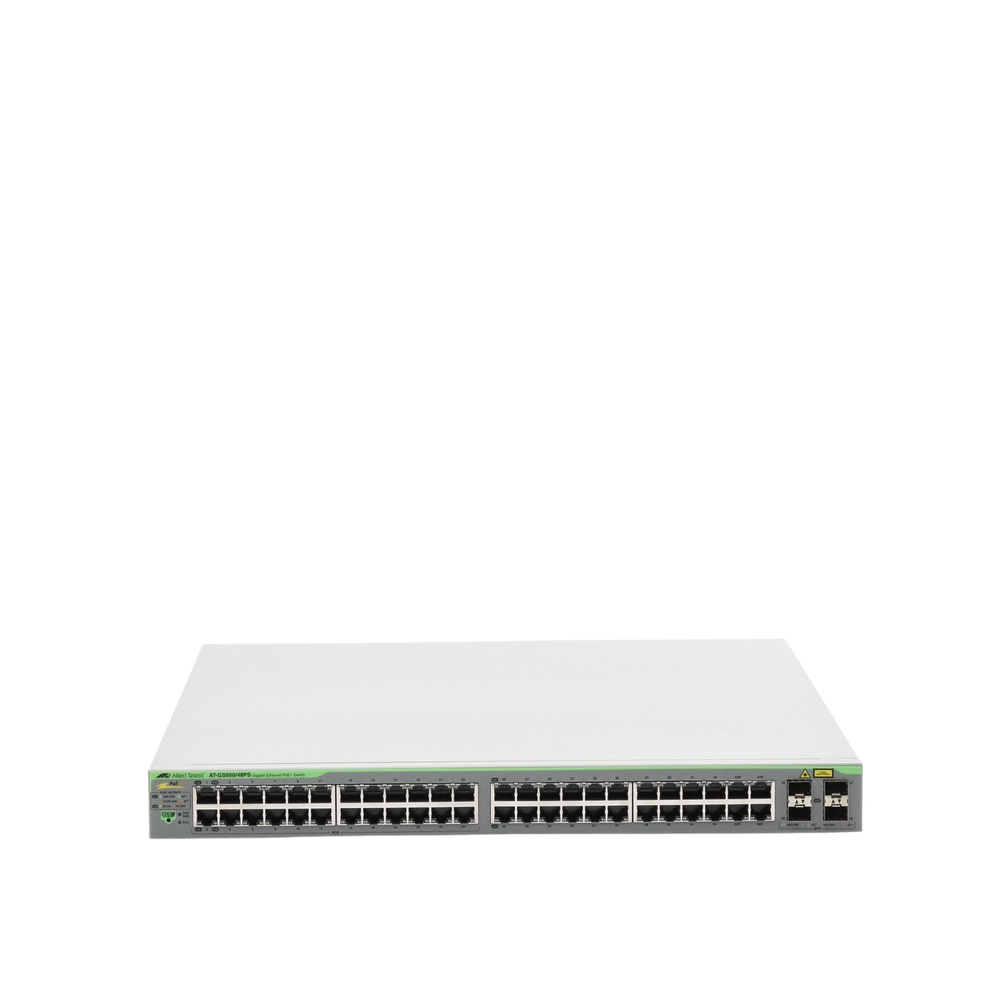 WebSmart 48-port Gigabit PoE+ Switch 10/100/1000 Mbps (24 PoE Ports) + 4 gigabit SFP ports (Combo), 370 W