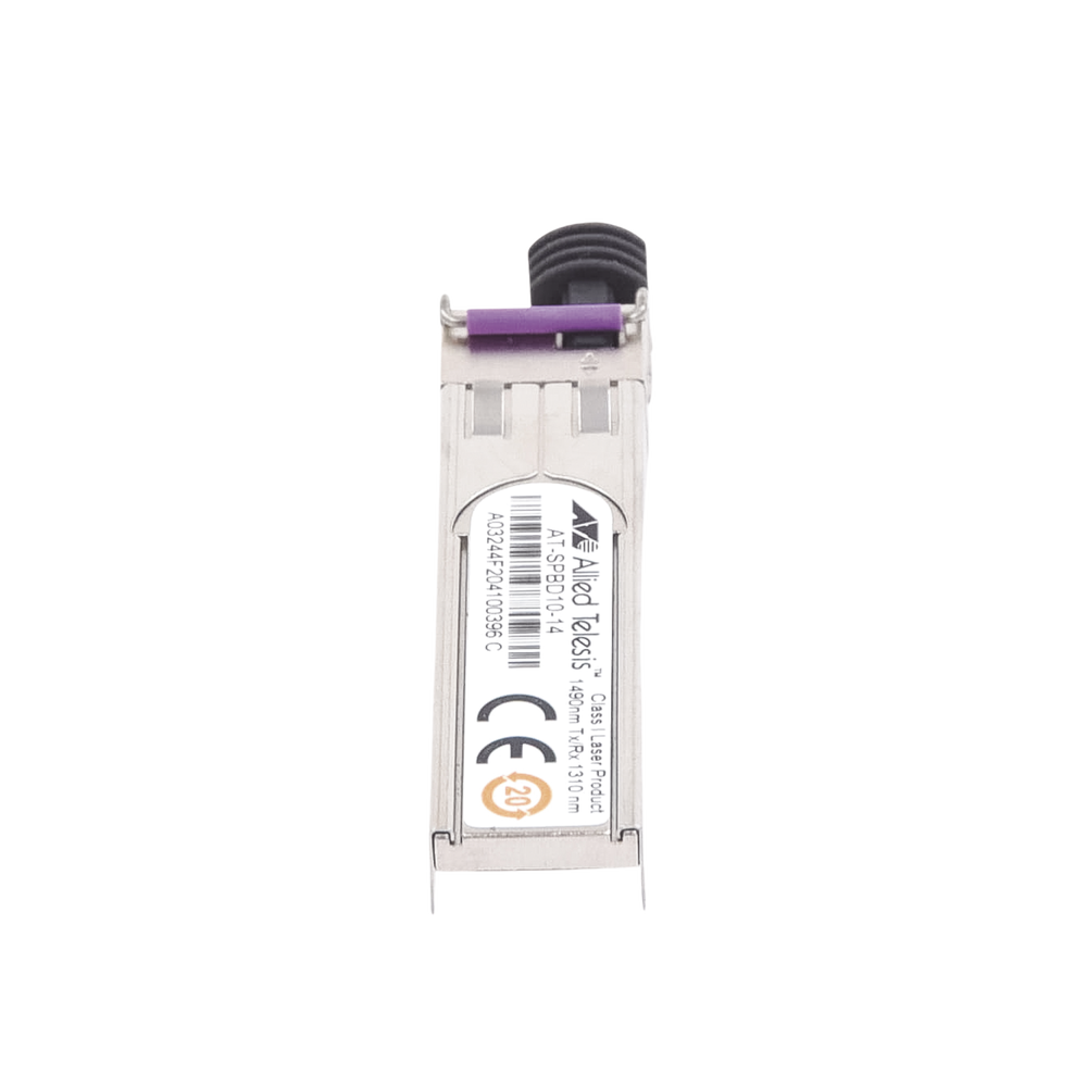 SFP/LC Transceiver, 10 km, Bi-Directional, GbE, SMF, 1490Tx/1310Rx (Requires AT-SPBD10-13)