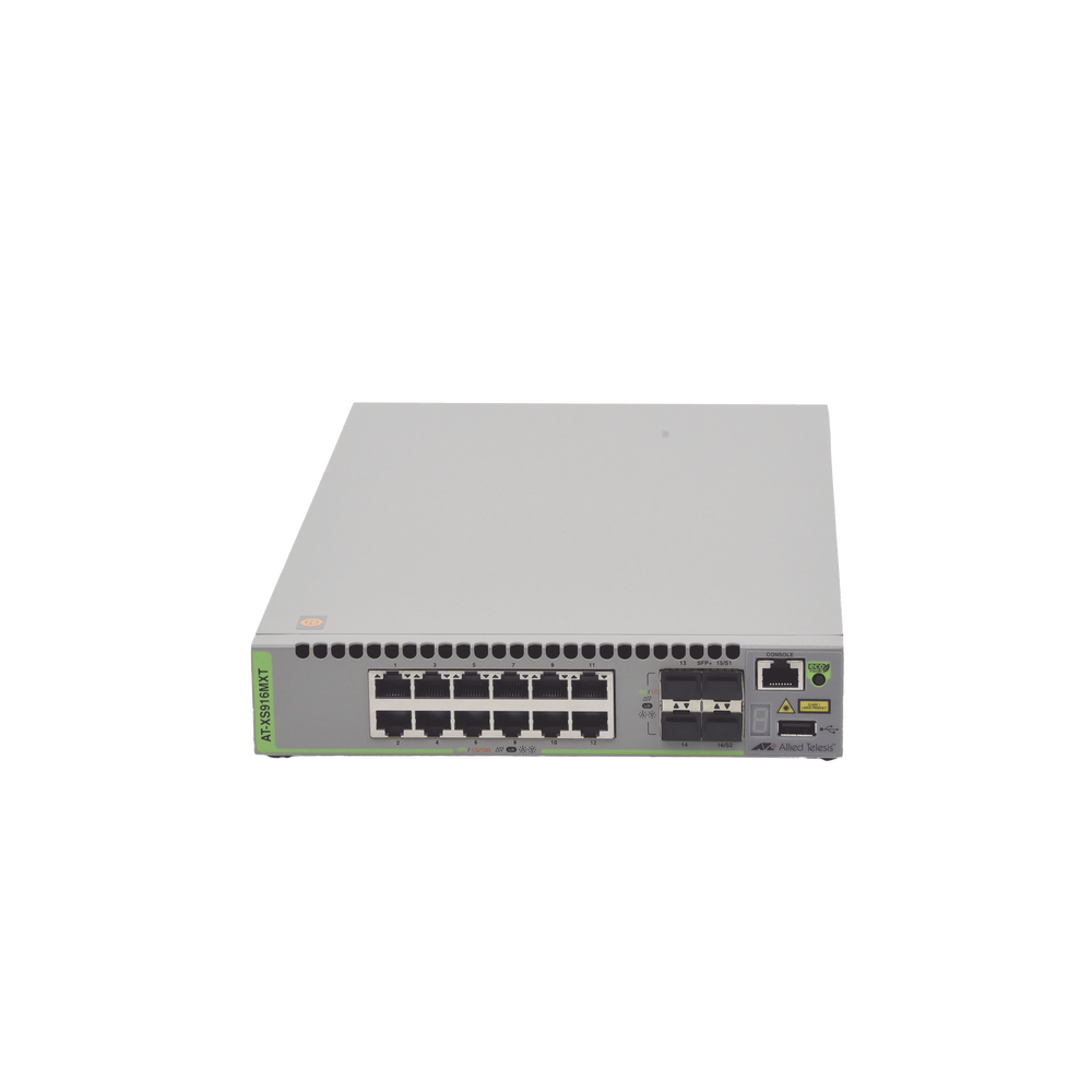 10 Gigabit Stackable Layer 3 Switch, 12 100/1000/10G Base-T (RJ-45) ports and 4 10G SFP/SFP+ ports