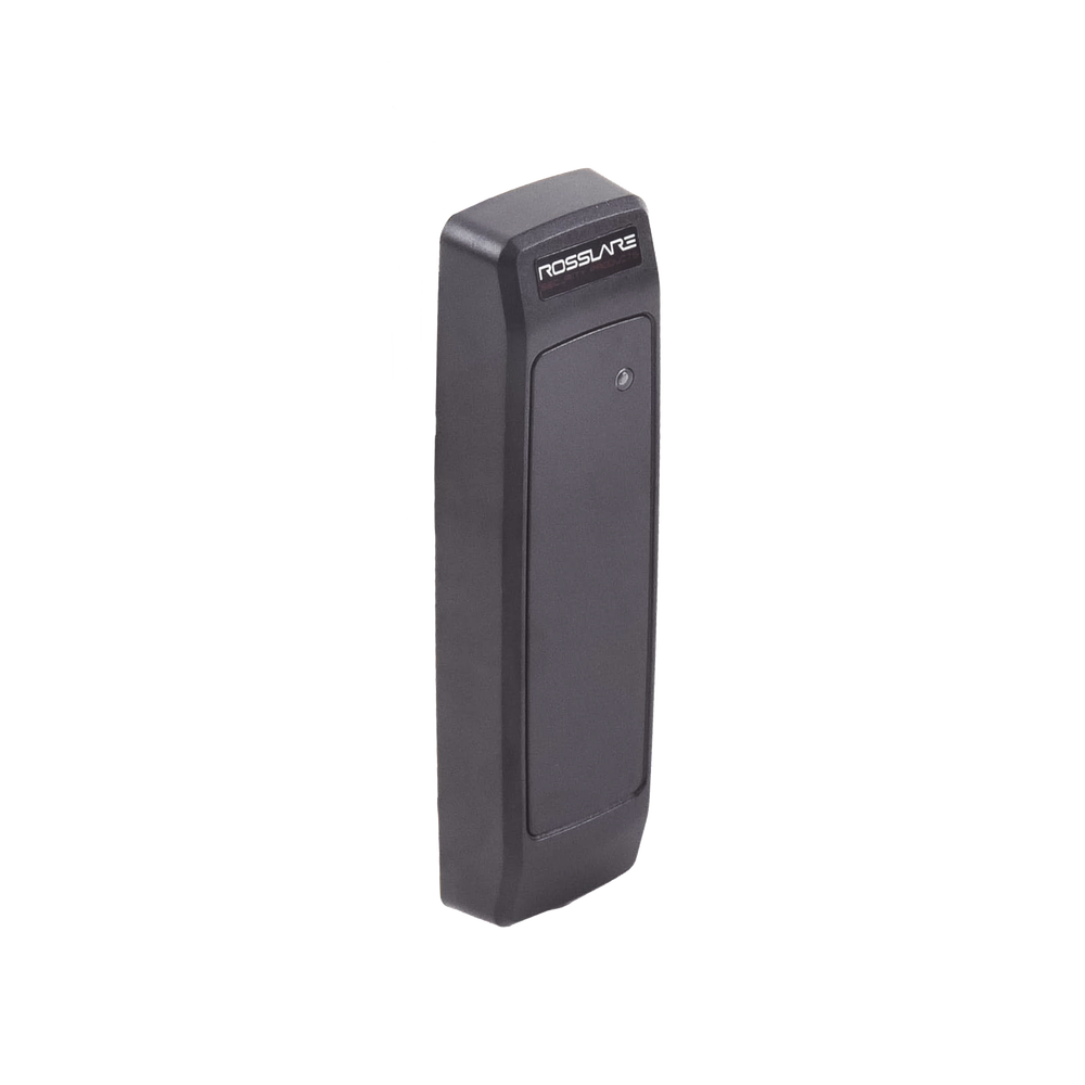 RF reader, up to 50 meters range, with remote control and Wiegand output.
