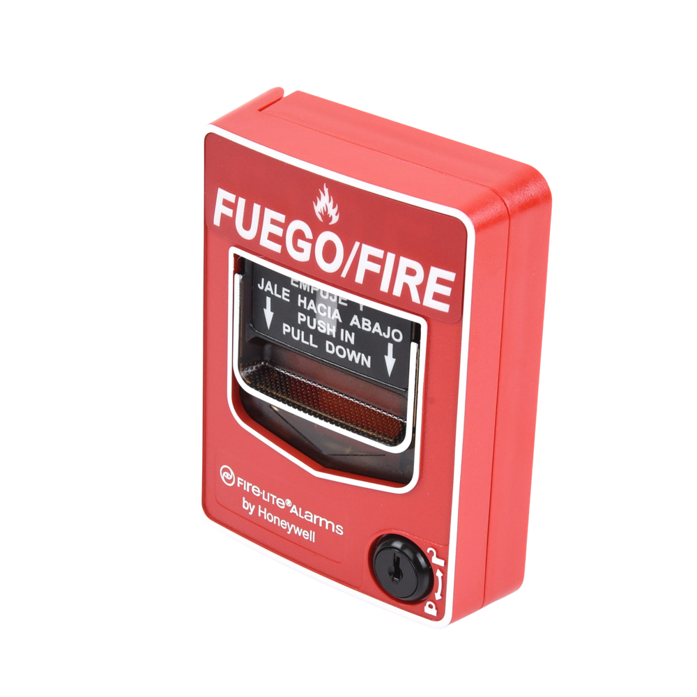 Estación Manual de Emergencia de Doble Acción Direccionable / Texto en Español / Compatible con Paneles Direccionables Fire-Lite
