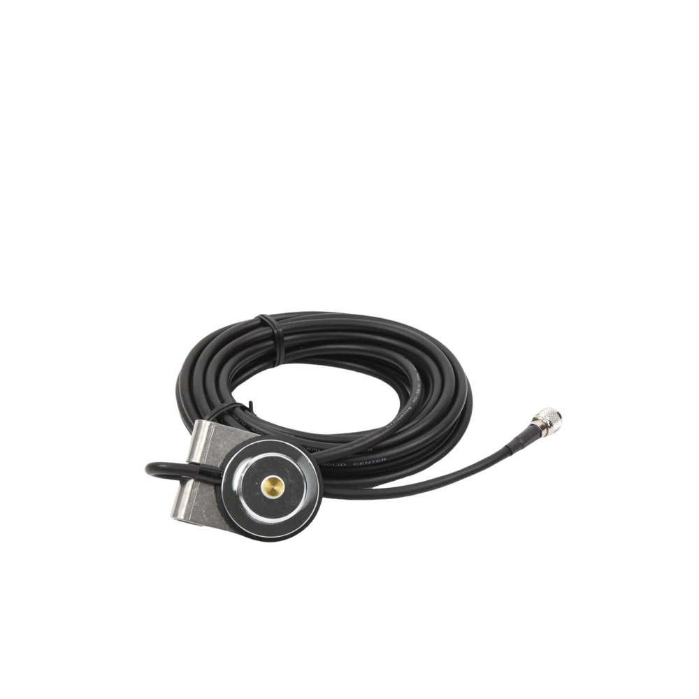 3/4" (Nmo) Trunk Mount, 5m RG-58 Cable, Mini UHF Male Connector.