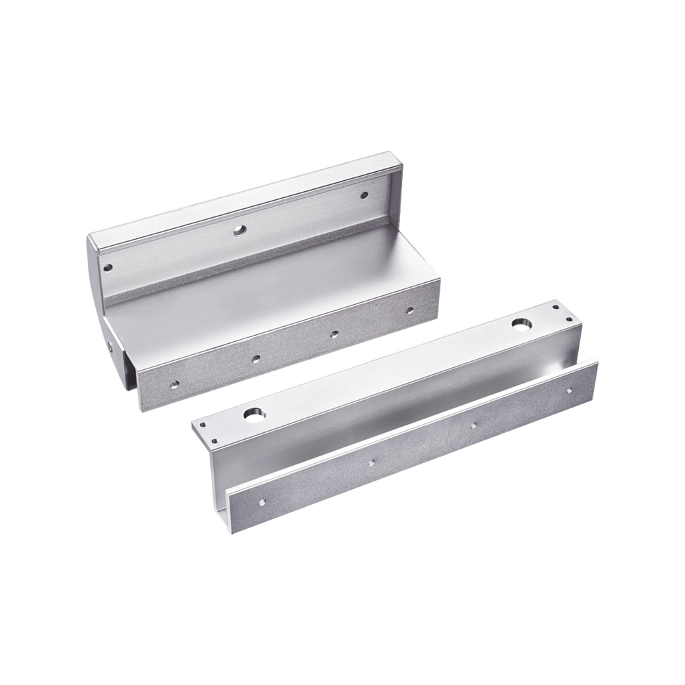 Montajes en U para puertas de Solo Cristal ( puerta y marco) para uso con Electroimán MAG600NLED y MAG600NTLED