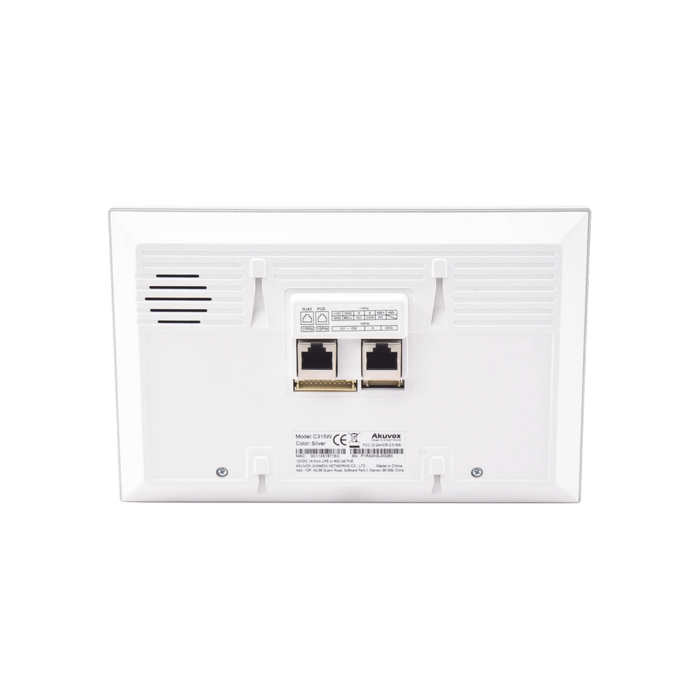 Android IP Indoor Monitor / Wifi / PoE / 7" Touch Screen / 8 Alarm Inputs for Wired Sensors / Compatible with Akuvox IP Video Intercoms