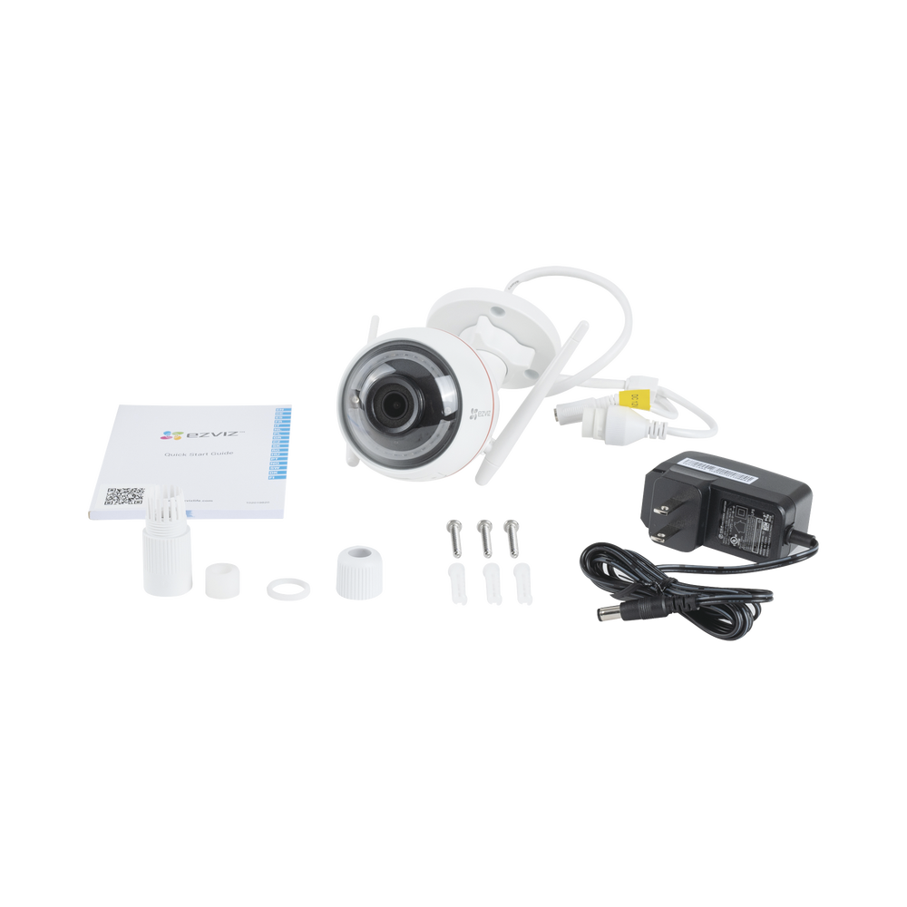 Bala IP 2 Megapíxel / Wi-Fi / Audio de Dos Vías / Sirena (Alerta al Intruso) / Luz Blanca / Ranura para Memoria / Uso en Exterior.