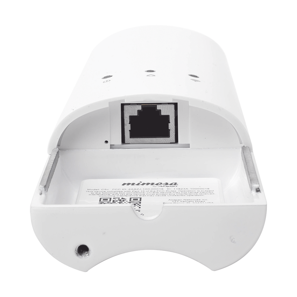 Radio modular hasta 500 Mbps de 4.9-6.4 GHz, IP55, 2x2:2 MIMO, Monitoreo a través de la nube, Adaptación automática al entorno, no incluye inyector POE