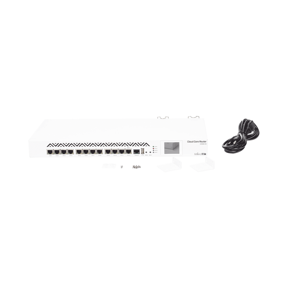 Cloud Core Router, 16 Core CPU, 17.8Mpps/12Gbps Throughput, 12 Gigabit Ethernet Ports, 2 GB Memory
