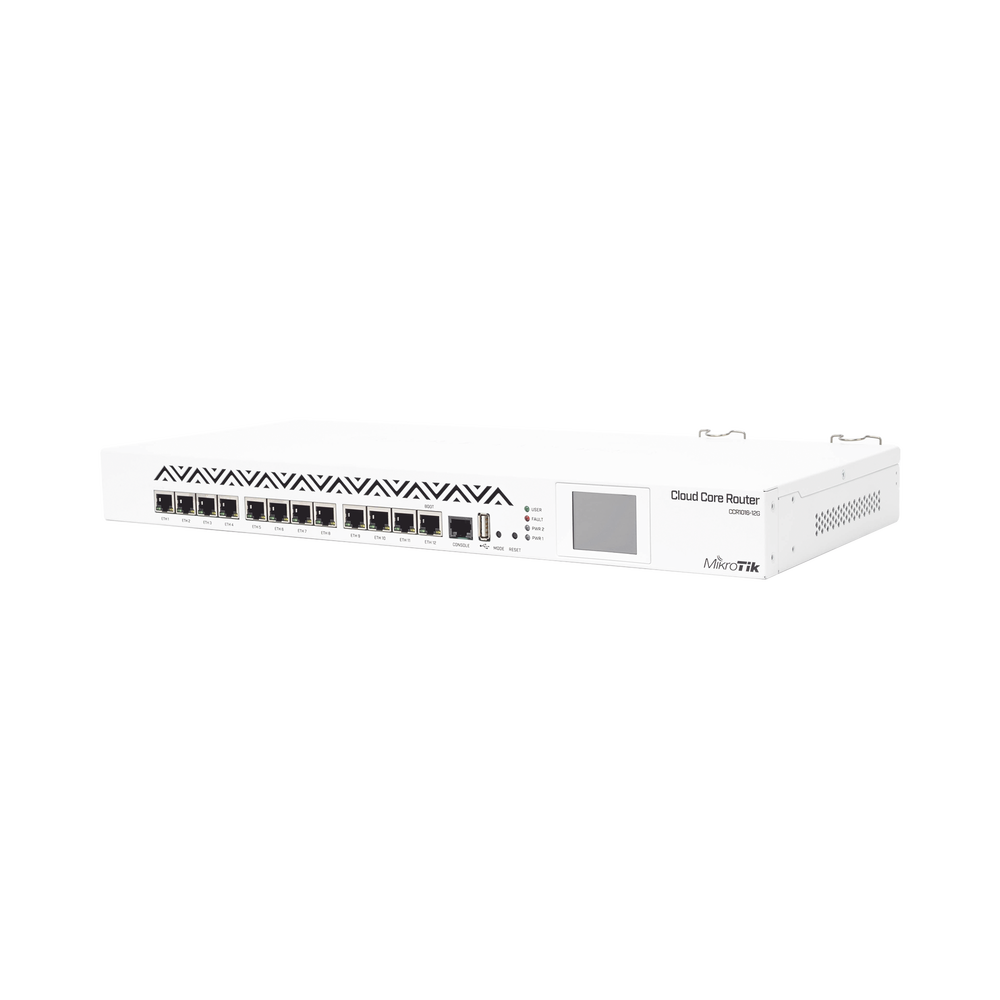 Cloud Core Router, 16 Core CPU, 17.8Mpps/12Gbps Throughput, 12 Gigabit Ethernet Ports, 2 GB Memory