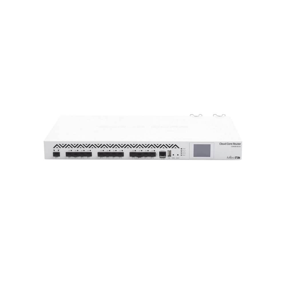 (CCR1016-12S-1S+) Cloud Core Router 12 puertos SFP, 1 SFP+ 10G, c/fuente redundante