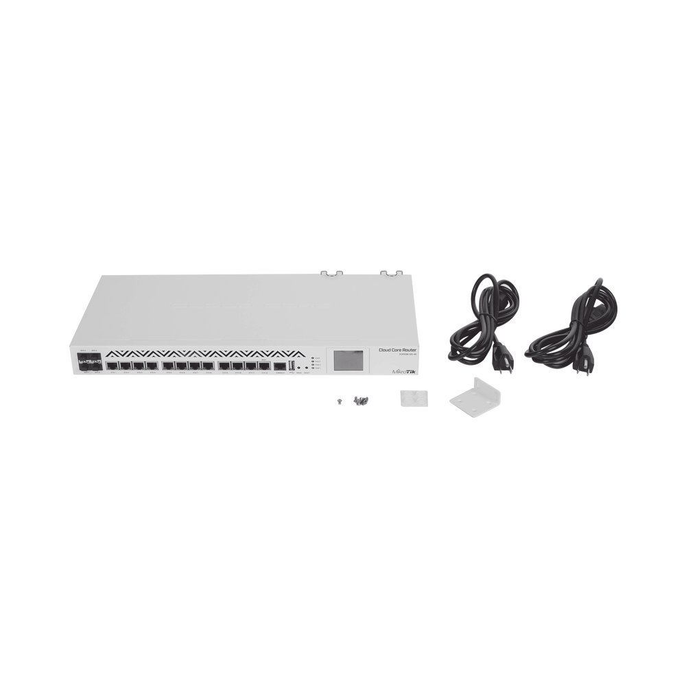 Cloud Core Router, 36-Core CPU, 16Gbps/24Mpps Throughput, 12 Gigabit Ethernet Ports, 4 SFP Ports, and 4GB of Memory, Ideal for IPsec