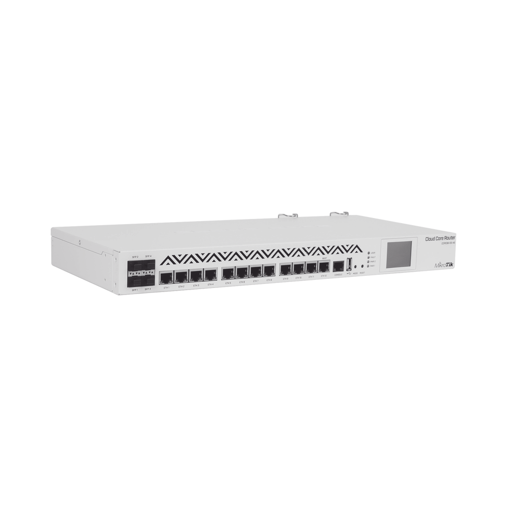 Cloud Core Router, 36-Core CPU, 16Gbps/24Mpps Throughput, 12 Gigabit Ethernet Ports, 4 SFP Ports, and 4GB of Memory, Ideal for IPsec