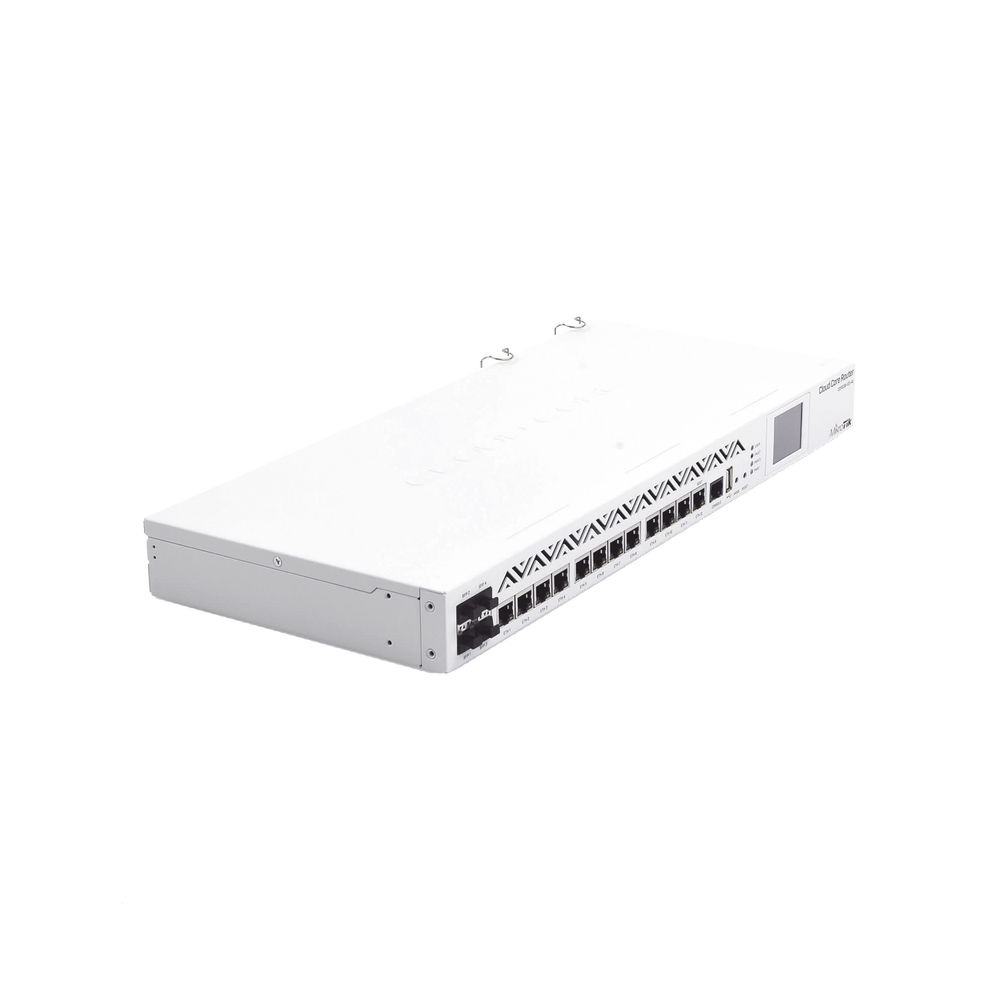 (CCR1036-12G-4S-EM) Cloud Core Router, CPU 36 Núcleos, 12 puertos Gigabit Ethernet, 4 puertos SFP y 8 GB Memoria