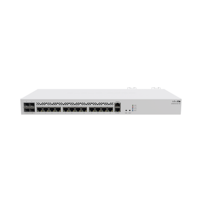 Cloud Router Switch 48 puertos PoE 802.3af/at Gigabit, 4 puertos SFP+ 10G, 2 puertos QSFP+ 40G, Montaje en Rack