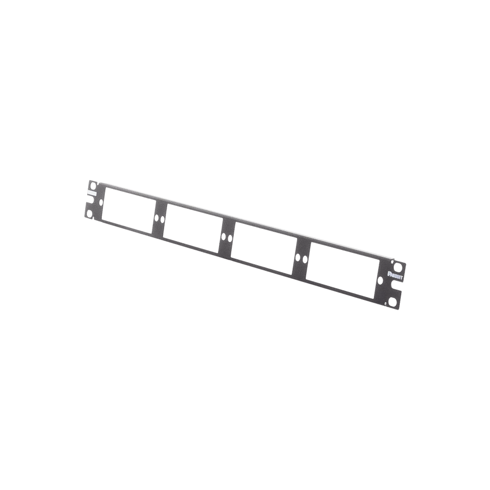Patch Panel de Fibra Óptica, Para 4 Placas Acopladras FAP o FMP, Color Negro, 1UR
