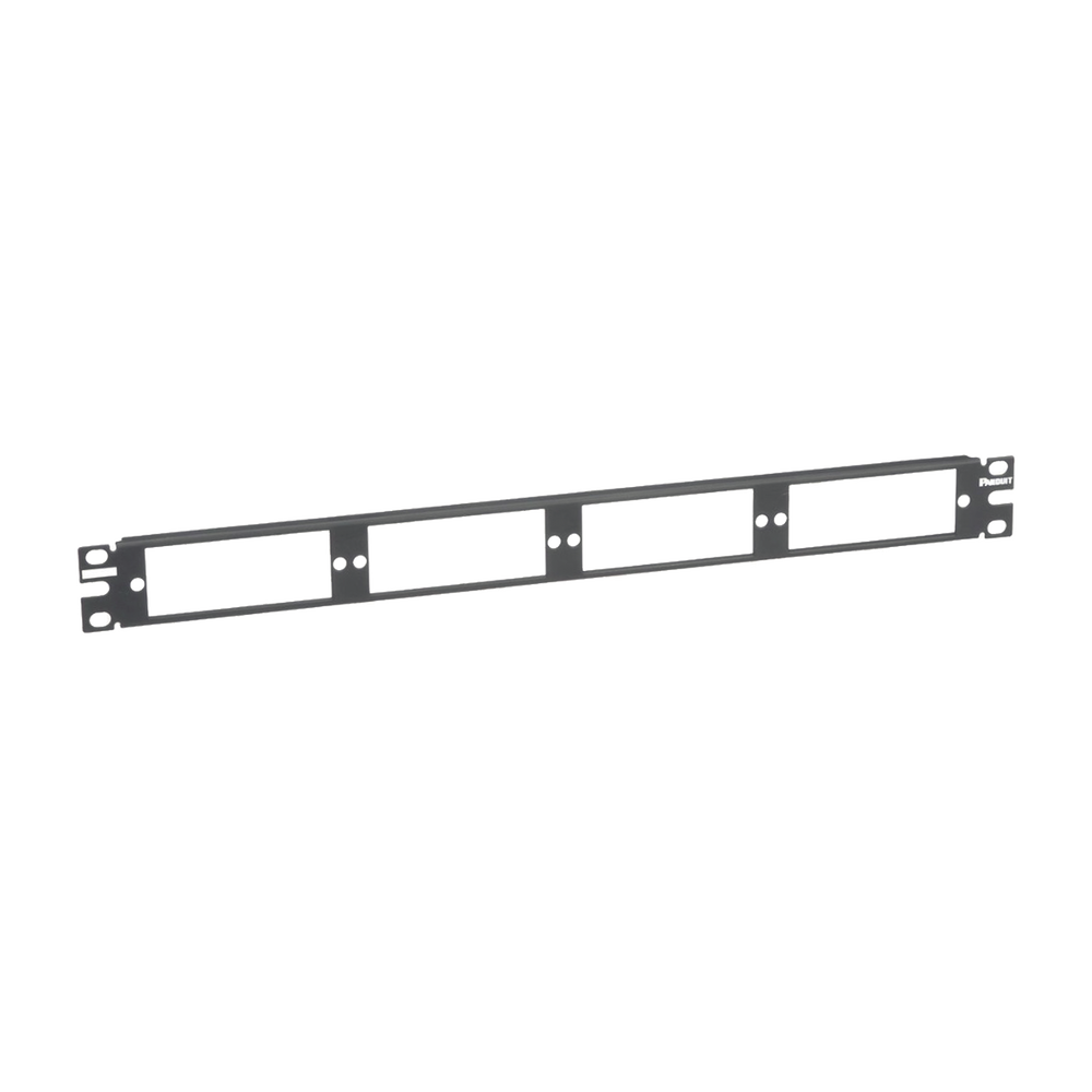 Patch Panel de Fibra Óptica, Para 4 Placas Acopladras FAP o FMP, Color Negro, 1UR