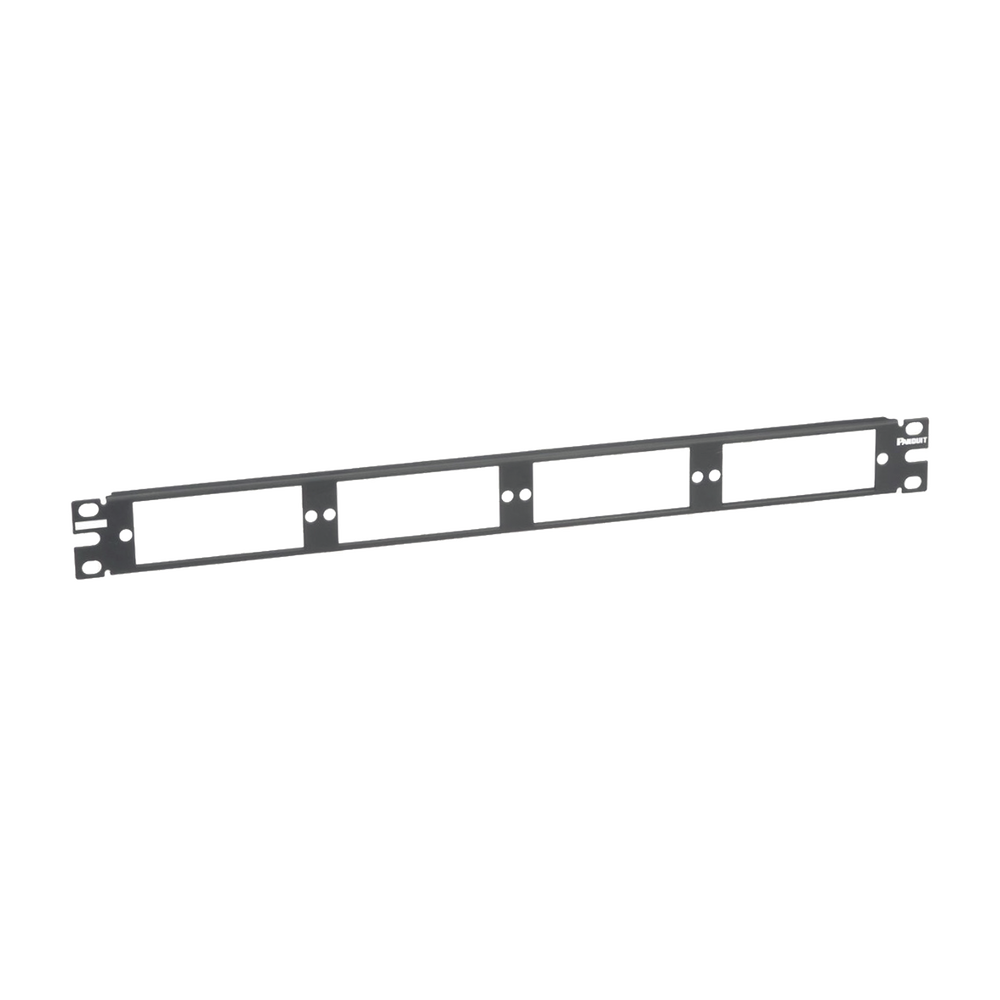 Patch Panel de Fibra Óptica, Para 4 Placas Acopladras FAP o FMP, Color Negro, 1UR
