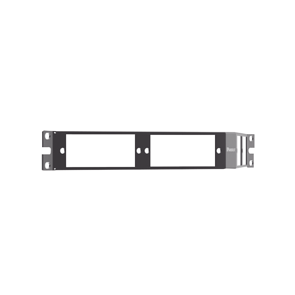 Patch Panel de Fibra Óptica, Para 4 Placas Acopladras FAP o FMP, Angulado, Color Negro, 1UR