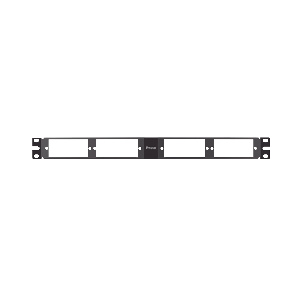 Patch Panel de Fibra Óptica, Para 4 Placas Acopladras FAP o FMP, Angulado, Color Negro, 1UR