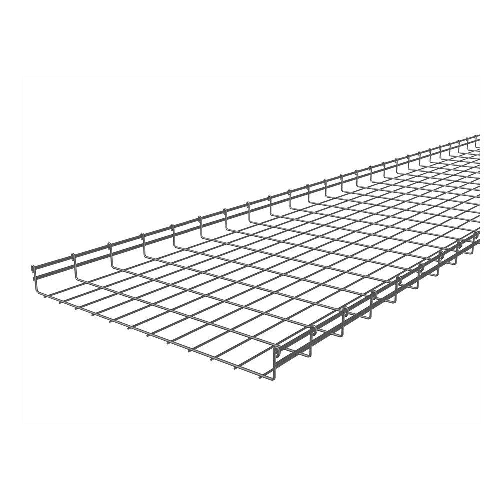 Bandeja tipo malla 54/600 con acabado Electro Zinc, hasta 516 cables Cat6, tramo 3 m