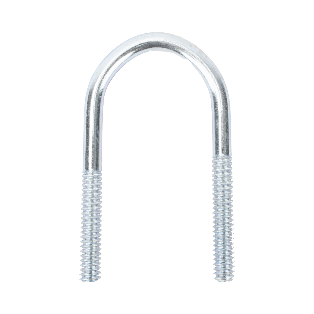 Abrazadera tipo U de 1 1/2", con acabado Electro Zinc, no incluye tuercas y arandelas