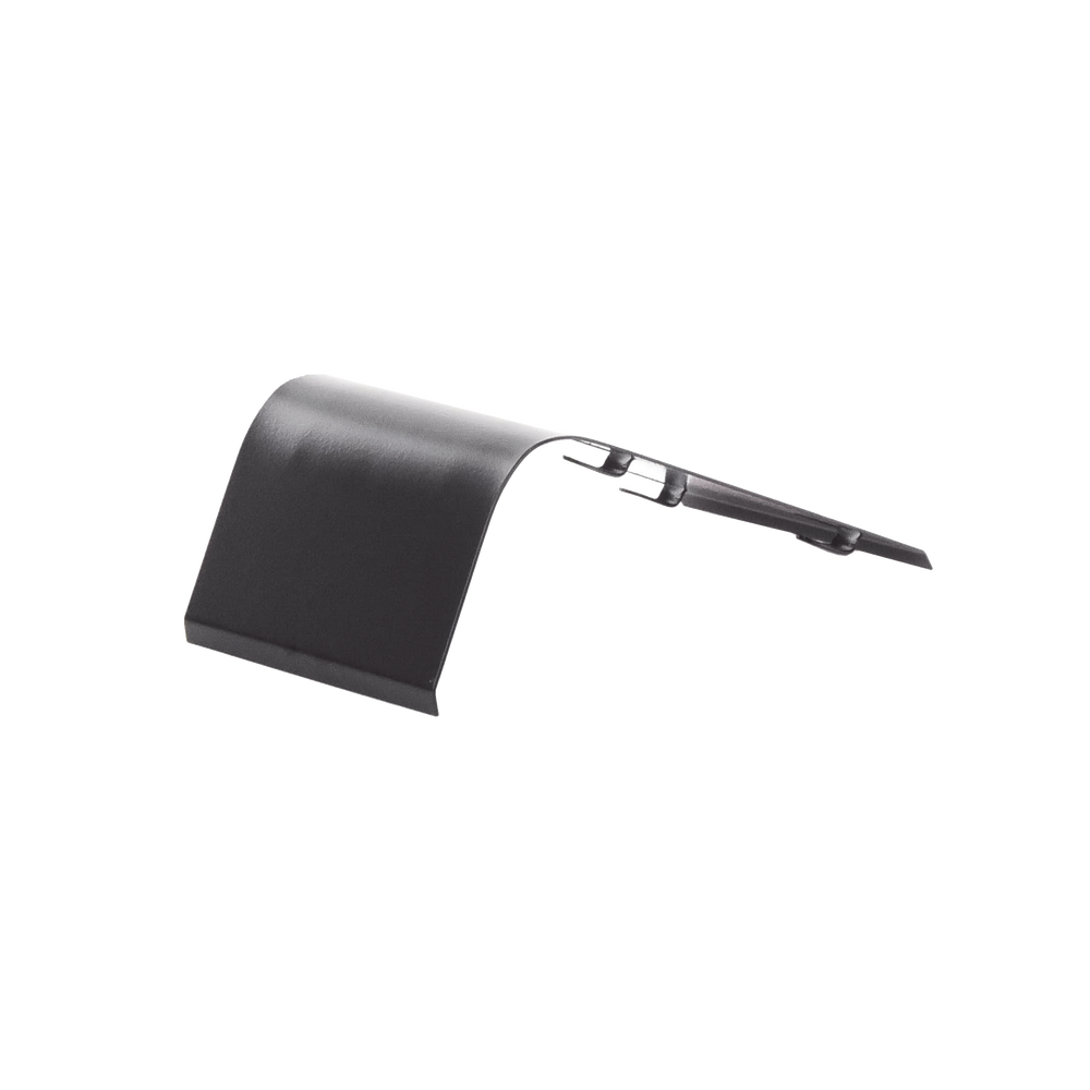 Cable entry for 100 mm wide cable, coated with black epoxy paint.