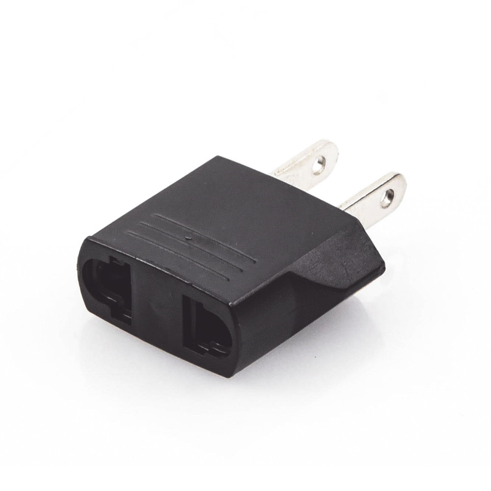 European to American plug adapter, Premium Quality @ 6 A; 110 - 250 Vac
