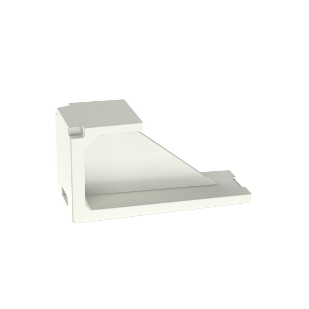 Blind Cover Module (Blind Insert), Mini-Com, Matte White