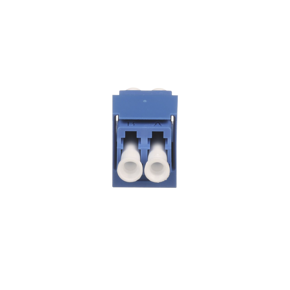 Duplex LC Coupler Module, for OS1/OS2 Singlemode Fiber Optic, Mini-Com Type, Blue Color