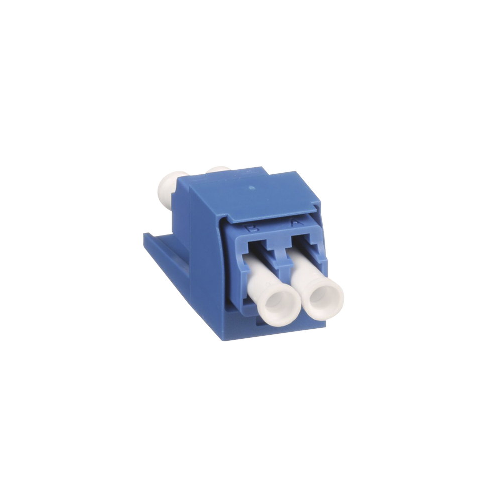 Duplex LC Coupler Module, for OS1/OS2 Singlemode Fiber Optic, Mini-Com Type, Blue Color