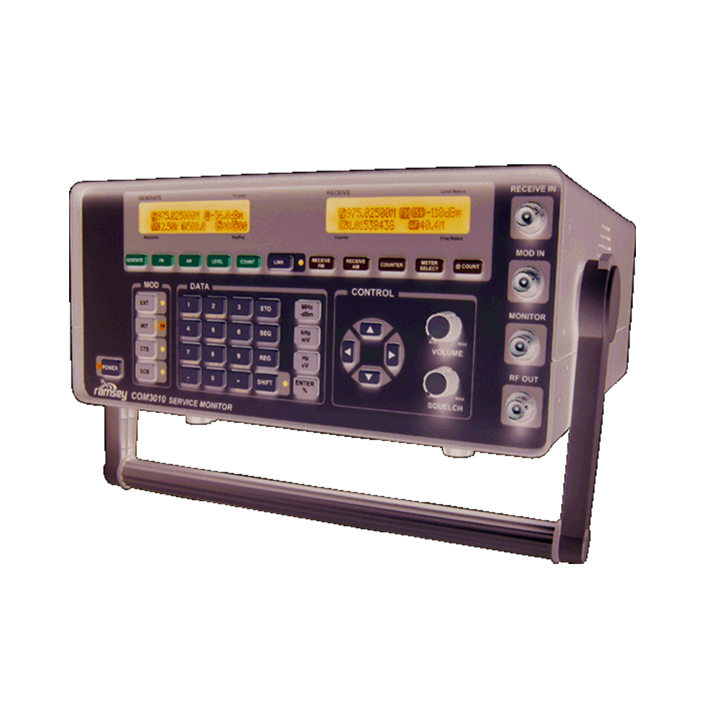 Monitor de Servicio RAMSEY de Radiocomunicación, 100 KHz-1.0 GHz, 100 W max.