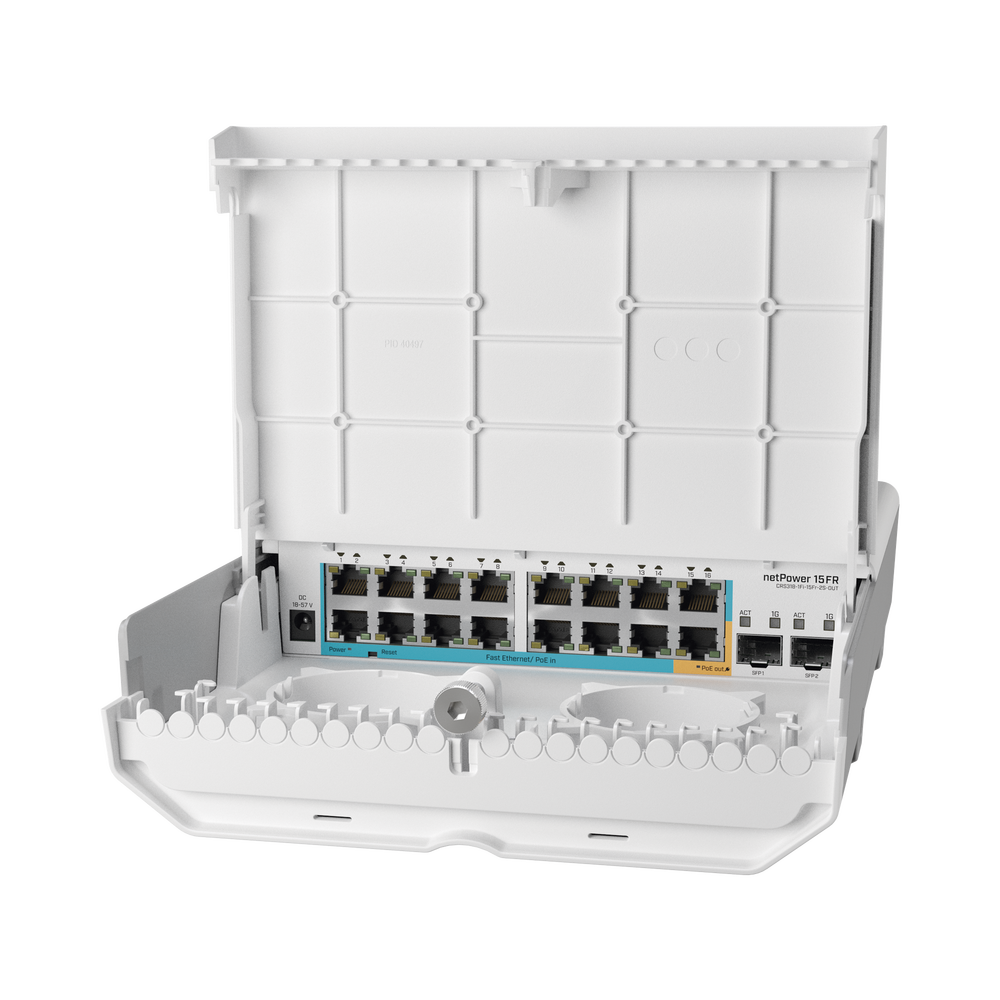 (netPower 15FR) 18-port outdoor switch with 15 reverse PoE and SFP ports