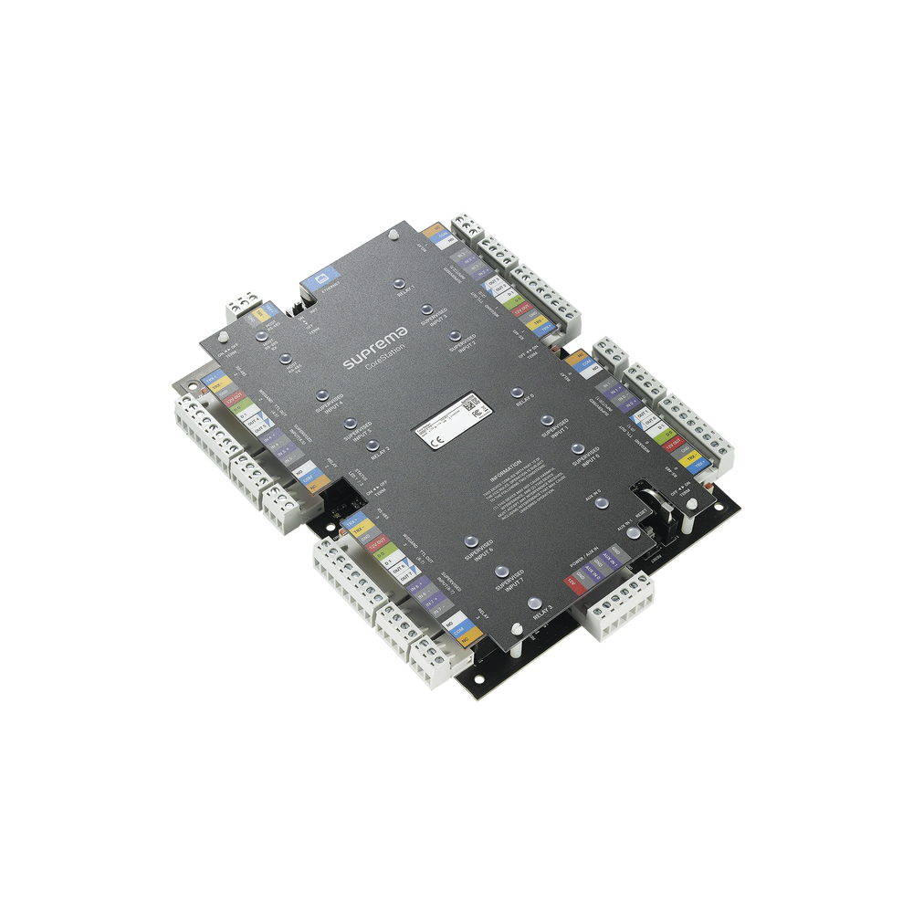 CoreStation Panel de Control de Acceso / Biometría Integrada / Compatible con Sistema de Elevadores / 200,000 Huellas / 4 Puertas