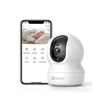Cámara PT 2K 3MP / Lente 4 mm / IR 10 m / WiFi 2.4 GHz / Micro SD 512 GB / H.265 / EZVIZ Cloud
