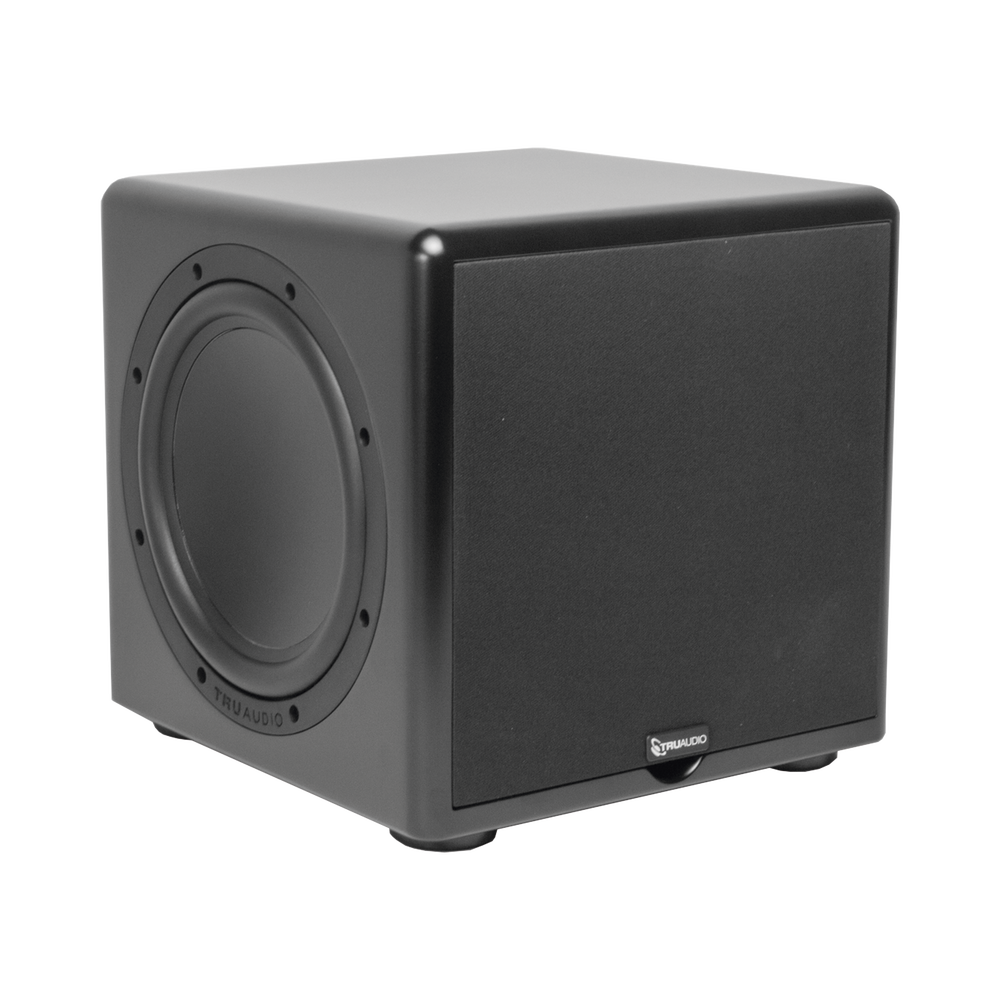 Subwoofer compacto con Altavoz de 12 in y 2 radiadores pasivos, amplificador interno de 350W