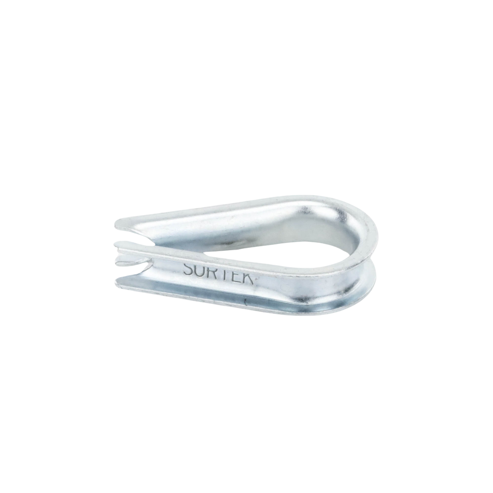 Cuello/ Guardacabo/ Rozadera para Cable de 1/4" de Acero Galv. por Inmersión