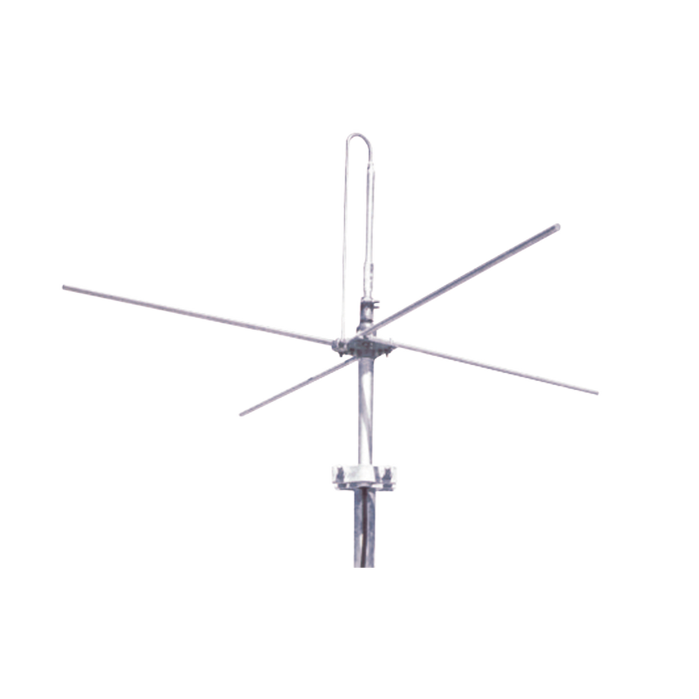 Antena Base VHF, con Plano de Tierra, Rango de Frecuencia 144-174 MHz.