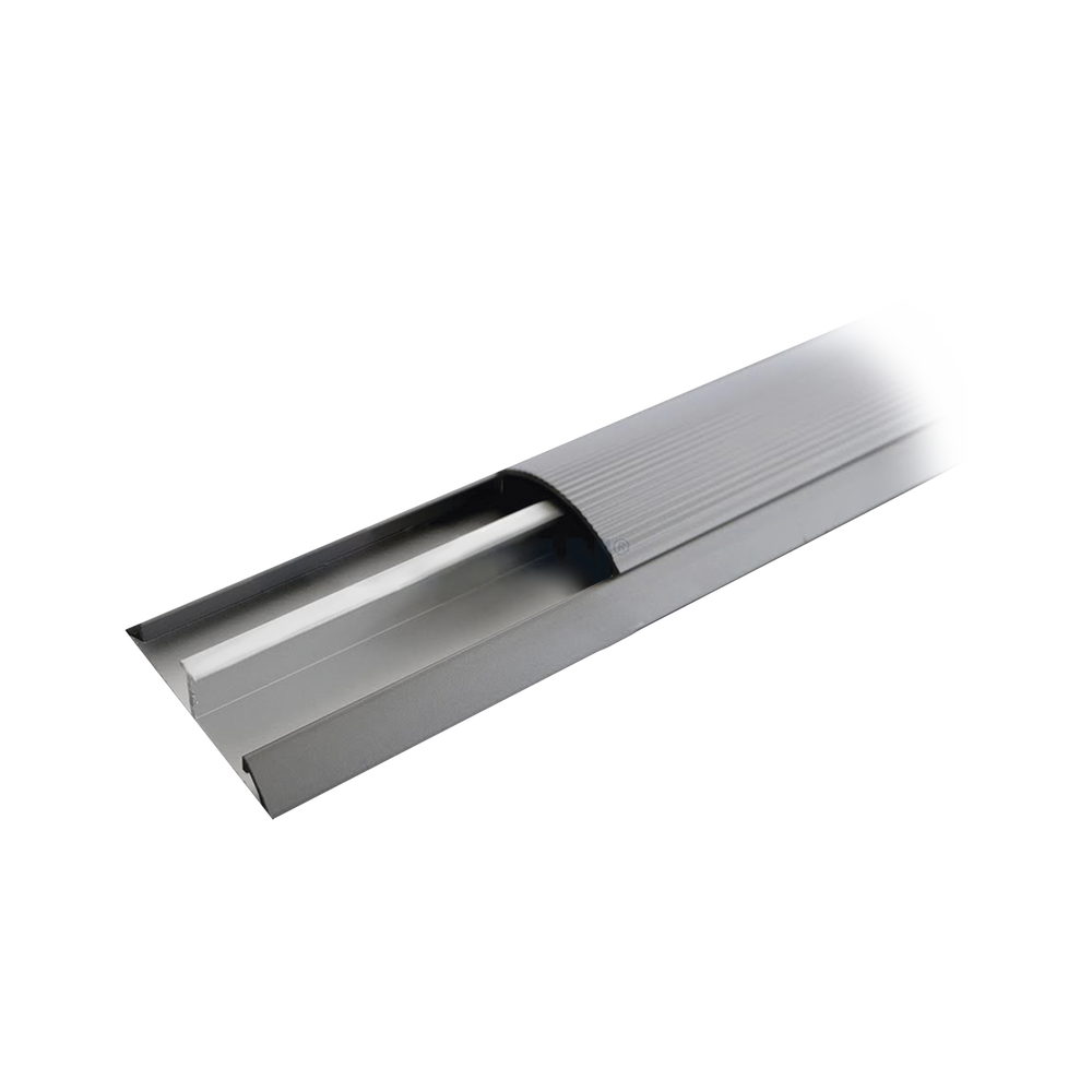 Ducto de media caña de aluminio, tramo de 2.5m de largo (8801-80300)