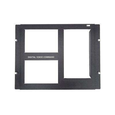 Placa de 2 Fila para DVC / Color Negro