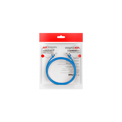 Cable de Parcheo (Patch Cord) / UTP / Cat. 6 (24 AWG) / 1 Metro / Color Azul / Ideal para PoE+ / Interior