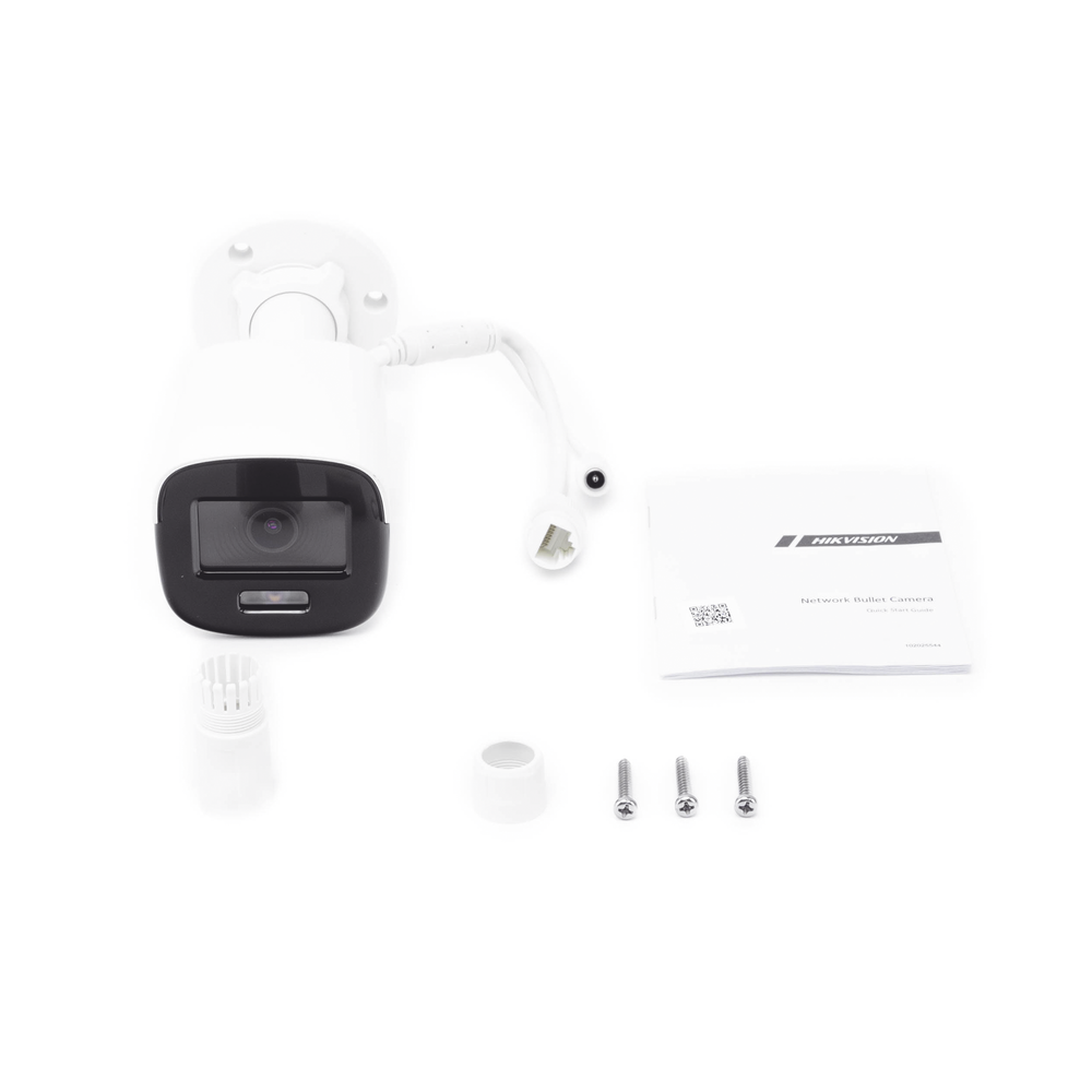 Bala IP 4 Megapixel / Imagen a Color 24/7 / PoE / Lente 2.8 mm / Luz Blanca 30 mts / Exterior IP67 / dWDR / Onvif