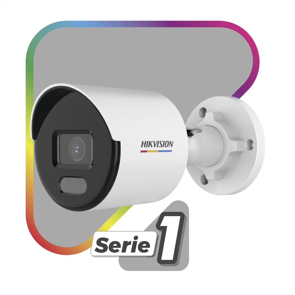 Bala IP 4 Megapixel / Imagen a Color 24/7 / PoE / Lente 2.8 mm / Luz Blanca 30 mts / Exterior IP67 / dWDR / Onvif